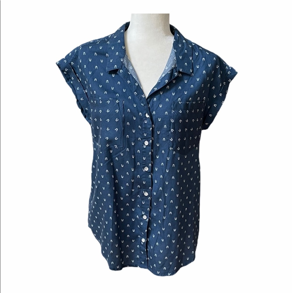 Jachs Girlfriend Women's Button Down Shirt Size Small S Casual Top
